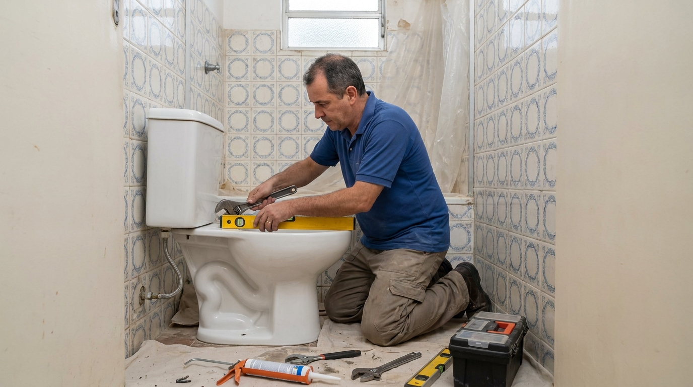 Fixação de vaso sanitário em Goiânia-GO