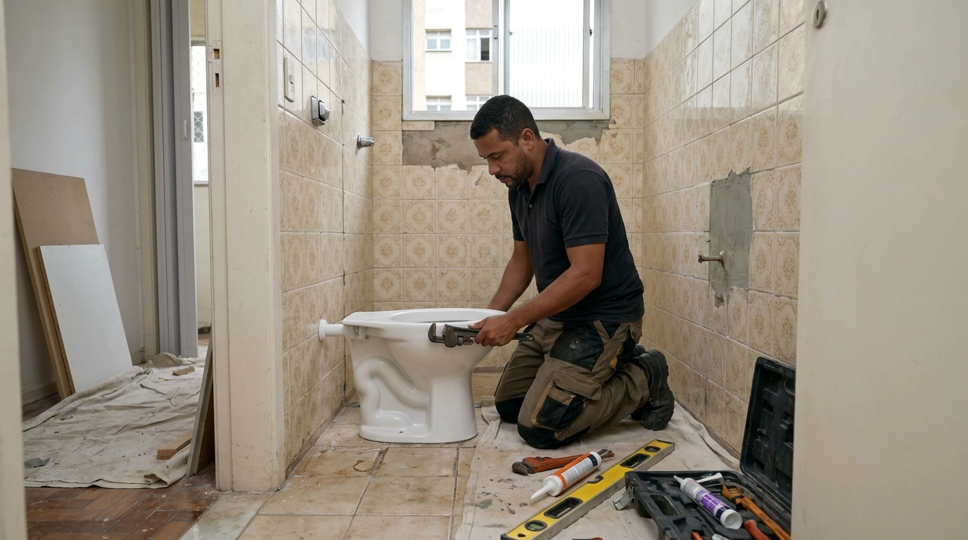 Reforço de vedação sanitária em Goiânia-GO
